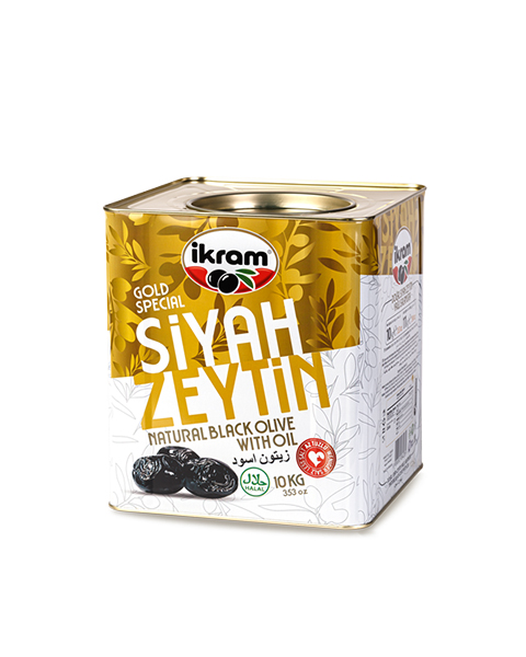 İKRAM SİYAH ZEYTİN GOLD SPECIAL YAĞLI SELE10 KG/TNK 