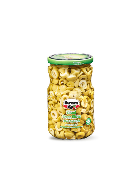 İKRAM YEŞİL ZEYTİN DİLİMLİ 350 GR CAM
