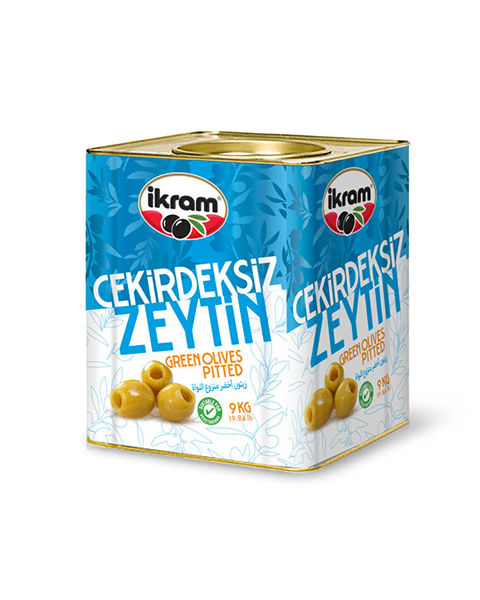 İKRAM YEŞİL ZEYTİN ÇEKİRDEKSİZ 9 KG/TNK