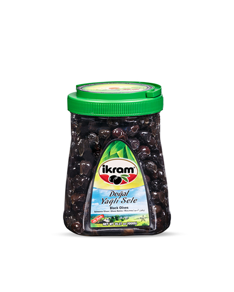 İKRAM SİYAH ZEYTİN DOĞAL YAĞLI SELE 1000 GR PET