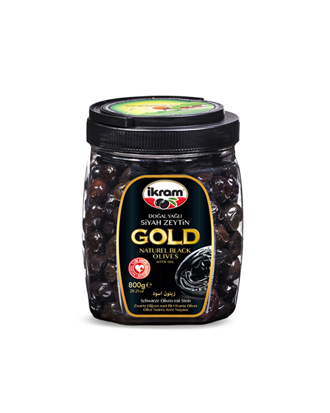 İKRAM SİYAH ZEYTİN GOLD YAĞLI SELE 800 GR PET 